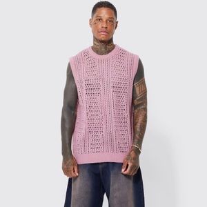 Knitted mens vest